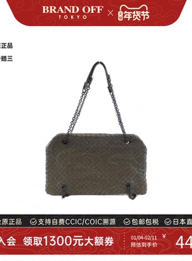 中古BV葆蝶家女包B级9新Bag编织包单肩包正品时尚百搭BRANDOFF