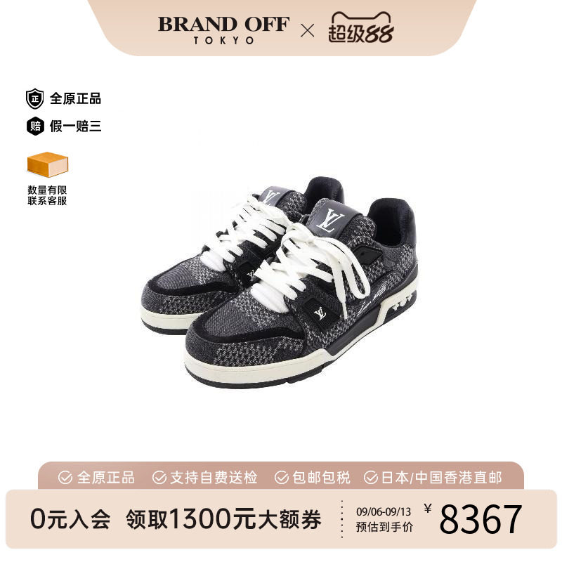 中古LV路易威登鞋メンズ牛仔布