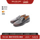 中古Hermes爱马仕男A级95新loafers乐福鞋 牛皮鞋 黑色