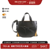 中古LOEWE罗意威女包A级95新Gate 时尚 Top Handle黑色斜挎包正品