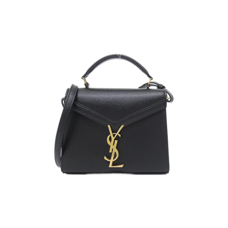 中古Saint Laurent圣罗兰女包A级95新Cassandra黑金单肩手提包