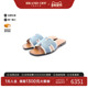 蓝色正品 中古Hermes爱马仕女A级95新sandals凉鞋 牛仔布鞋 BRANDOFF