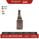 中古LV路易威登男包B级9新Jeronimos涂层防水帆布腰包棕色时尚