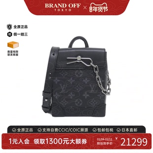 中古LV路易威登男包A级95新Nano Steamer Bag老花手提斜挎包复古