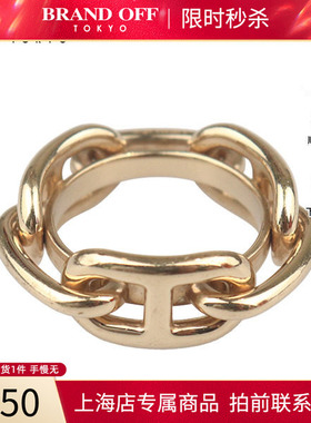 「9.0新」HERMES爱马仕REGATE 90镀金丝巾扣H601004S时尚BRANDOFF