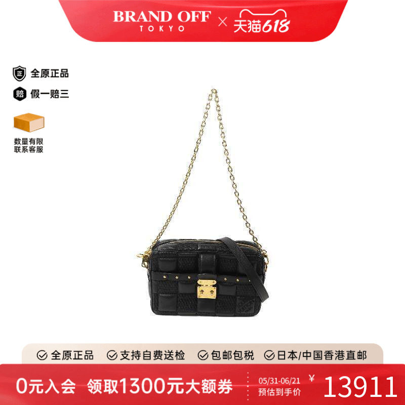 中古LV路易威登男包A级95新Shoulder bag肩包羊皮斜挎包黑色正品
