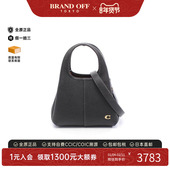 中古Coach蔻驰女包S级99新handbag手提包牛皮斜挎包黑色