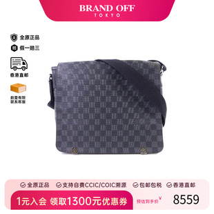 中古LV路易威登男包A级95新Shoulder 防水帆布斜挎包 bag肩包涂层