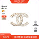 中古Chanel香奈儿女A级95新brooch胸针镀金金属胸针金色BRANDOFF