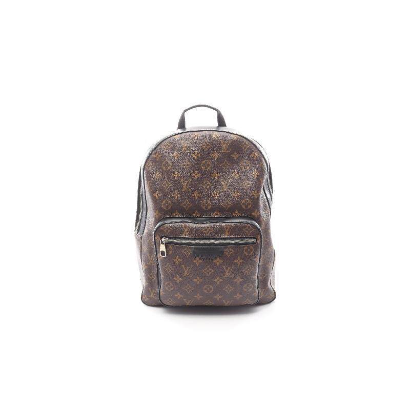 中古LV路易威登男包A级95新Backpack背包涂层/防水帆布双肩包棕色
