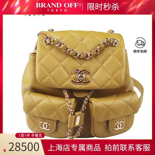 CHANEL(香奈儿)牛皮小号双肩包