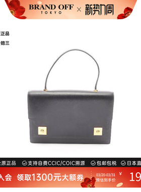 中古Hermes爱马仕女包A级95新Handbag手包牛皮手提包黑色