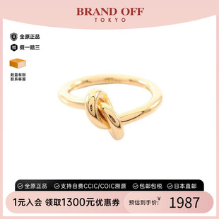 中古Celine赛琳女A级95新ring戒指镀金金属戒指金色