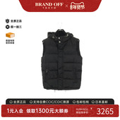 中古Gucci古驰男B级9新down vest羽绒背心尼龙外套黑色