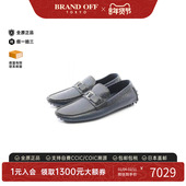 牛皮鞋 中古LV路易威登男A级95新casual shoes休闲鞋 蓝色