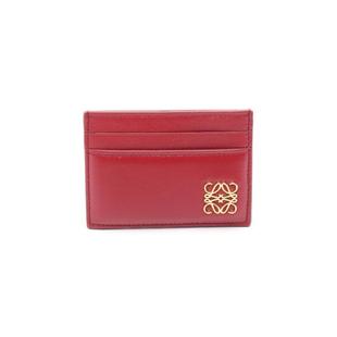 中古Loewe罗意威女S级99新card case卡包牛皮卡包红色