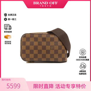 中古LV路易威登男包A级95新body 防水帆布斜挎包 bag随身包涂层