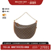 中古LV路易威登女包A级95新 Hobo老花斜挎包正品 Reverse Loop