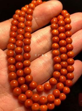 橄榄核核尖108颗手串配饰正圆光珠圆珠小珠子单圈脖挂文玩项链男