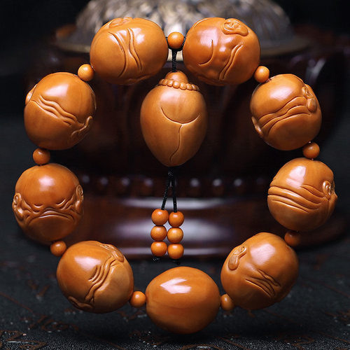 正宗橄榄核手串向死而生恶僧橄榄胡刻手串文玩盘玩手链橄榄手