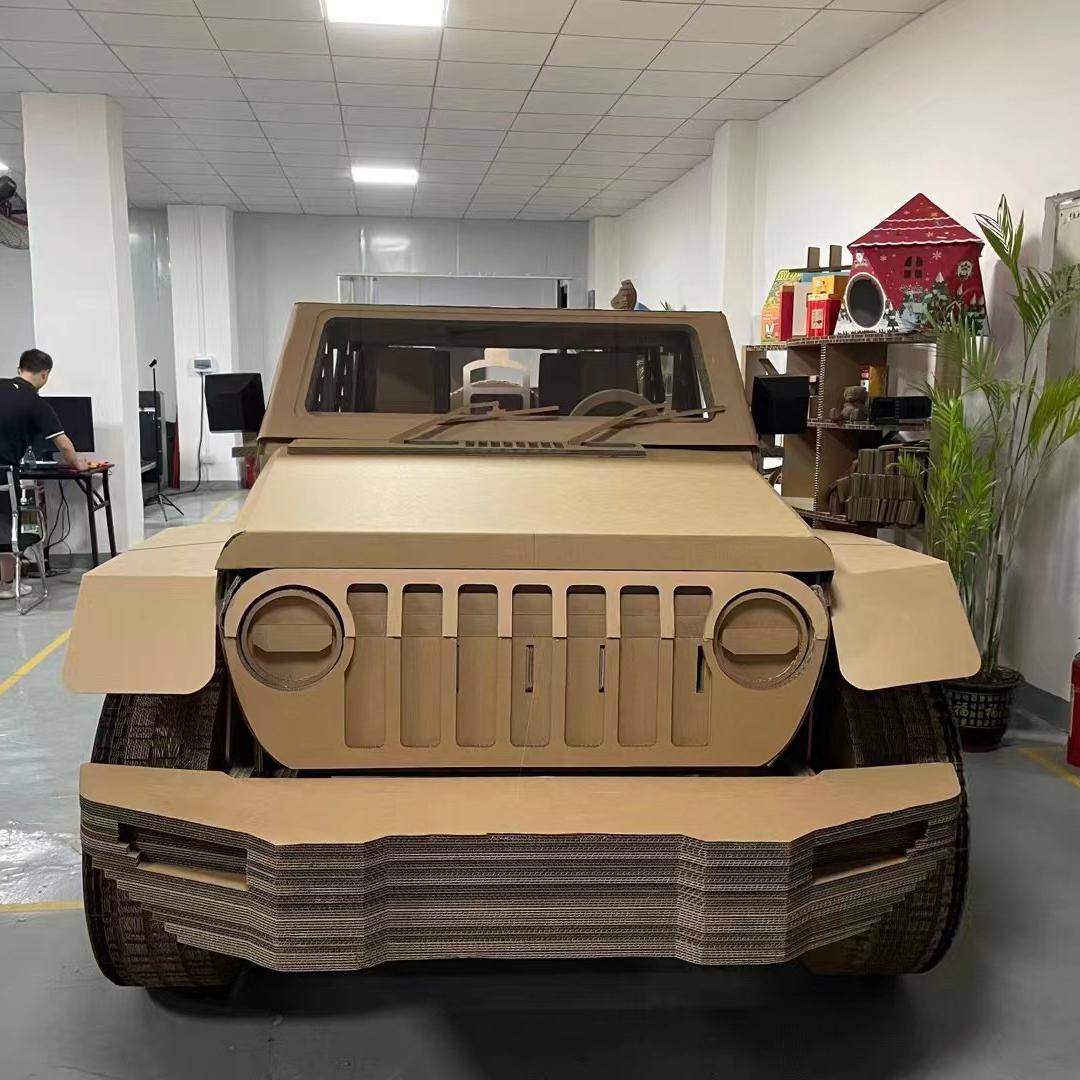纸坦克吉普車牧马人汽车模型