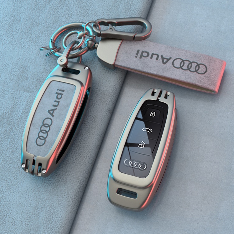 专用奥迪a4l钥匙套2022新款q5l女士q3a3l高档q2l车a6a5壳a8扣q7a7