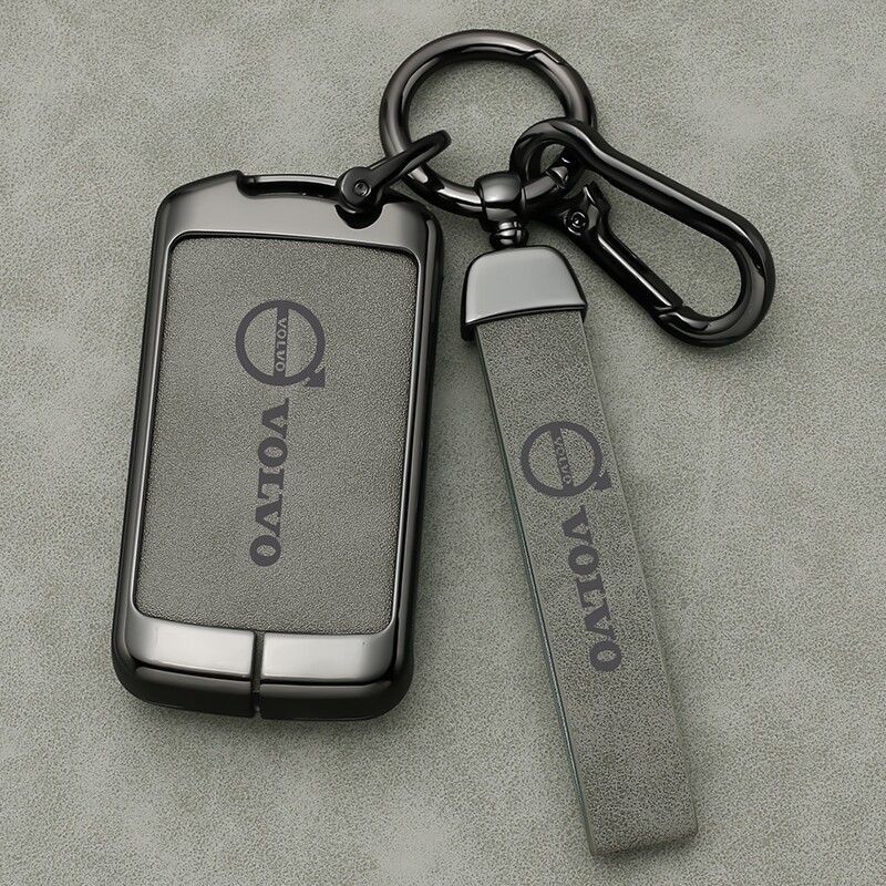 适用于沃尔沃xc60钥匙套女s90车22款xc40真皮xc90扣s60高档v60壳