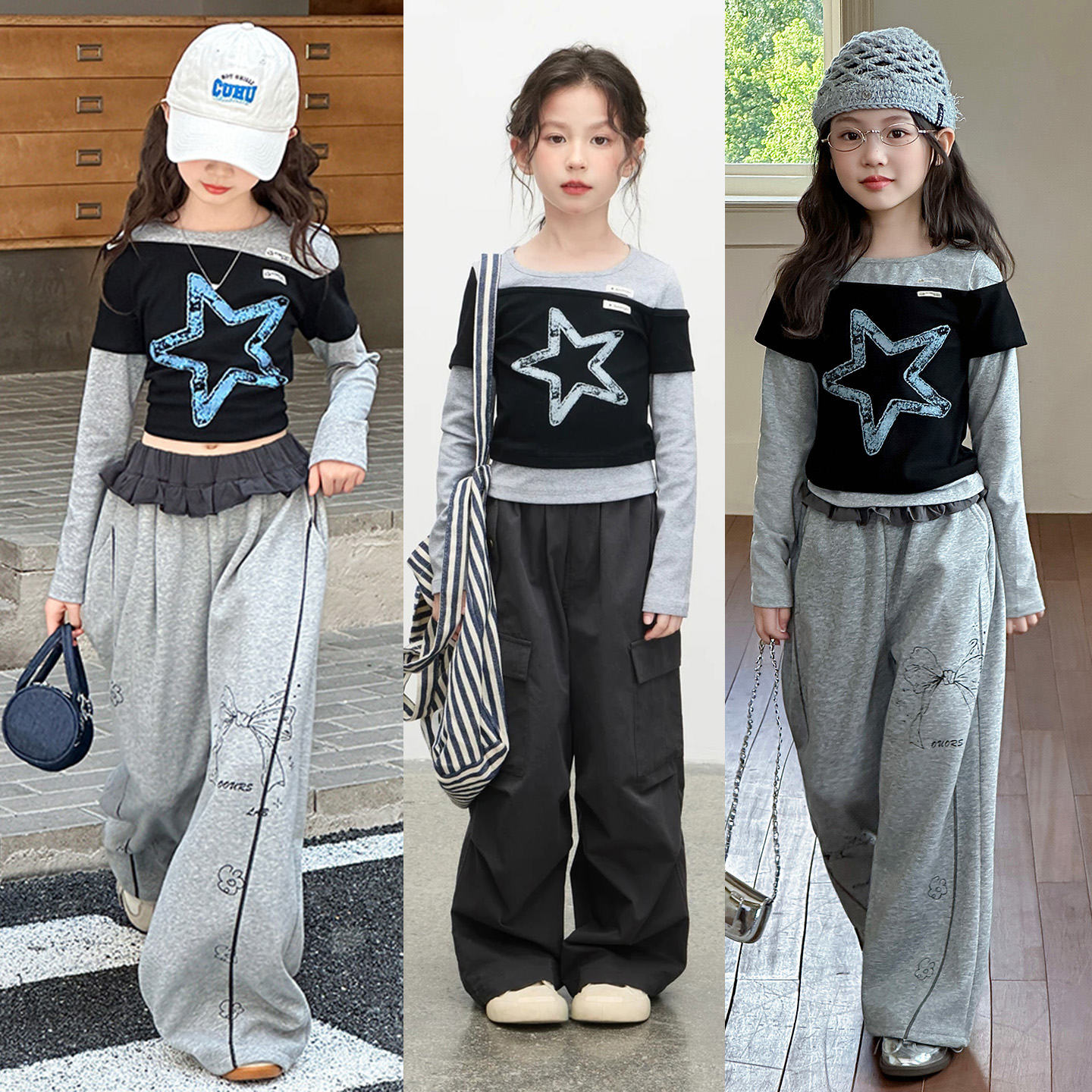 女童jazz爵士舞服装儿童街舞套装
