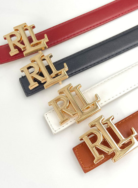 新款字母RLL皮带女士时尚百搭腰带女毛衣裙子休闲裤女裤腰带现货