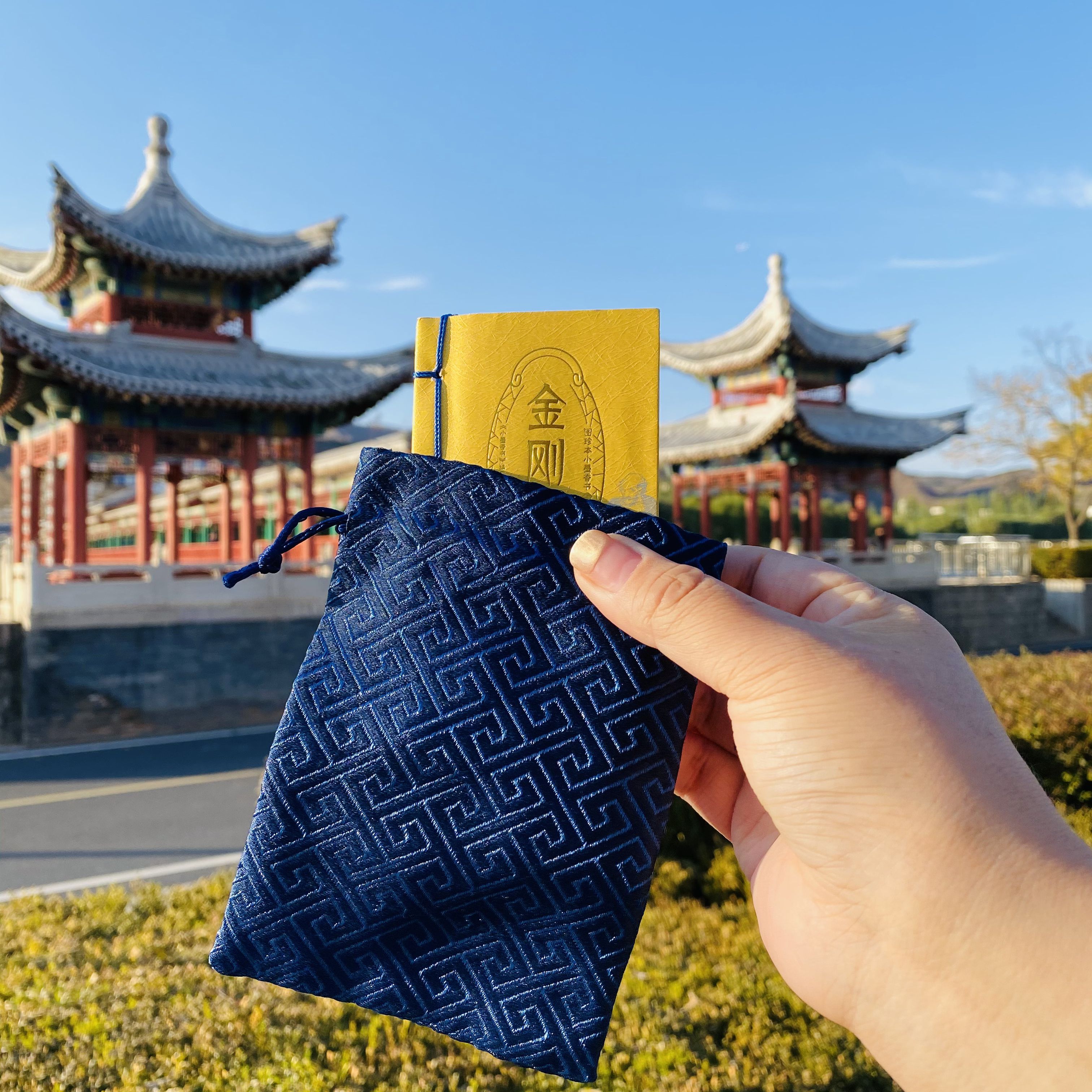 金刚经布袋版口袋书精巧轻便随时携带 国学经典正版书 儒释道经典入门书籍儒家佛家经文经书 般若波罗蜜多心经 国学佛学经典书籍