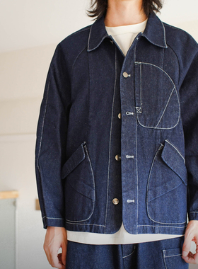 Denim  Railway Overalls 铁路工作牛仔外套工装夹克外套