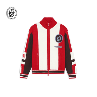 DDM Monsieur 25FW 法式 Drole 撞色纯羊毛拉链针织赛车开衫