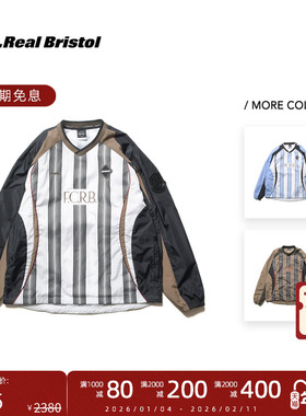 F.C.Real Bristol 25FW 复古运动条纹撞色拼接 FCRB 套头夹克