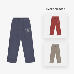 撞色弧形LOGO印花阔腿休闲长裤 FOG HOLIDAY 24FALL Essentials