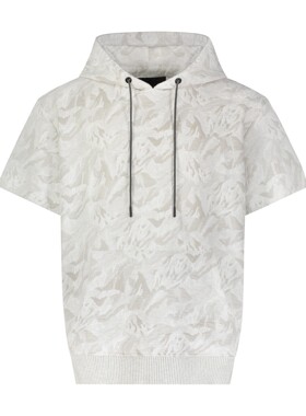 MOSTLY HEARD RARELY SEEN MHRS 连帽印花潮流短袖T恤男女同款