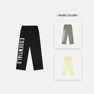 Essentials 25SS Drop2 Fear 长裤 God 撞色LOGO印花阔腿休闲裤