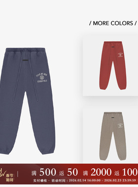 FOG Essentials 24FALL HOLIDAY 撞色弧形LOGO印花束口休闲裤卫裤
