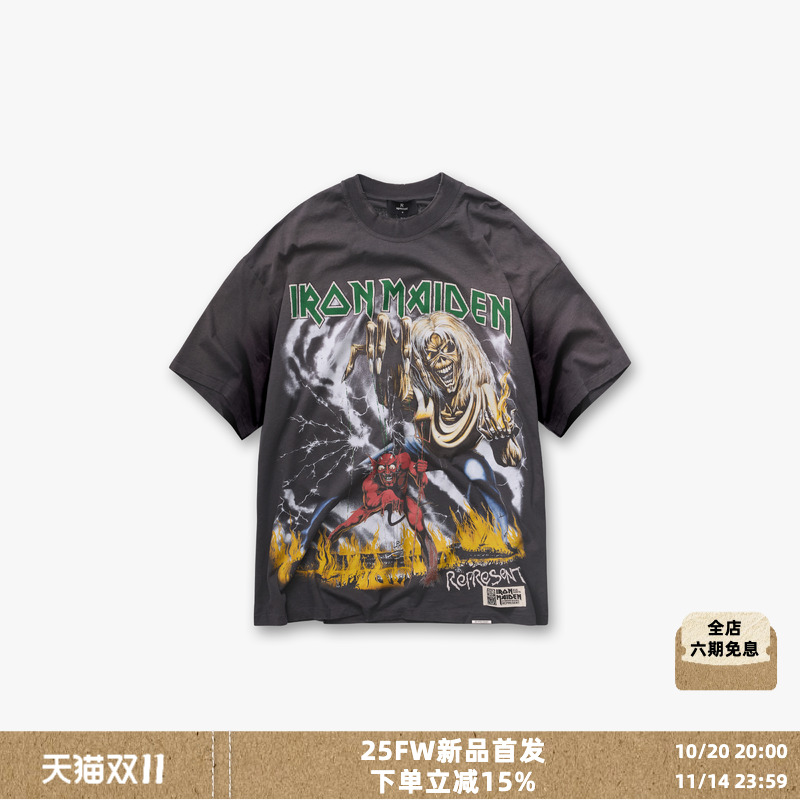REPRESENT25FW联名短袖T恤