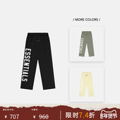 长裤 God 25SS Fear 撞色LOGO印花阔腿休闲裤 Essentials Drop2