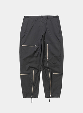 MEANSWHILE 秋季男士日系百搭户外拉链设计廓形伞兵长裤休闲裤