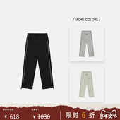 Drop2 God Fear Essentials 25SS LOGO刺绣侧滚条直筒休闲长裤