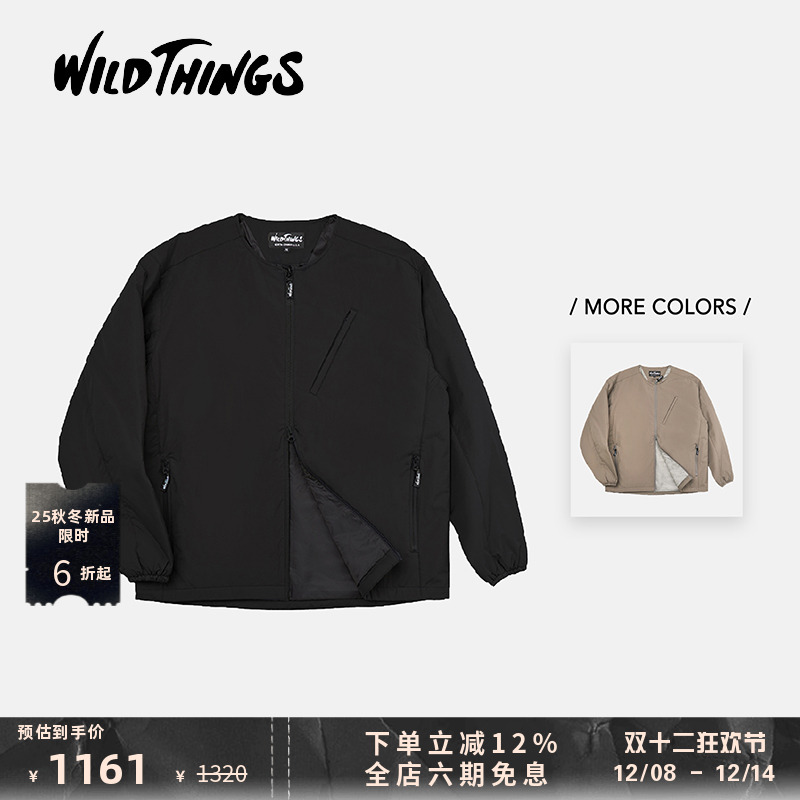 WILDTHINGS圆领蓬松中层夹克