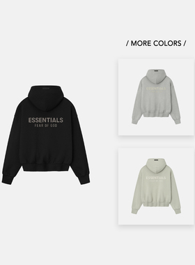 Fear of God Essentials 25SS Drop2 LOGO拉丝烫标印花连帽卫衣