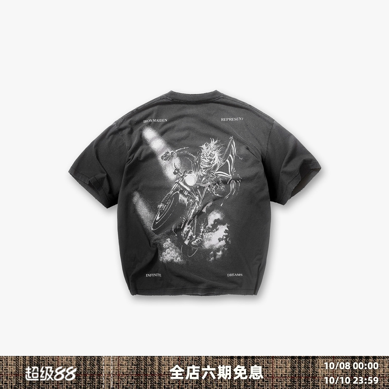 REPRESENT25FW印花圆领短袖T恤