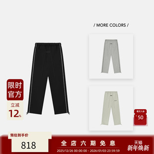 Essentials God 25SS Drop2 Fear LOGO刺绣侧滚条直筒休闲长裤