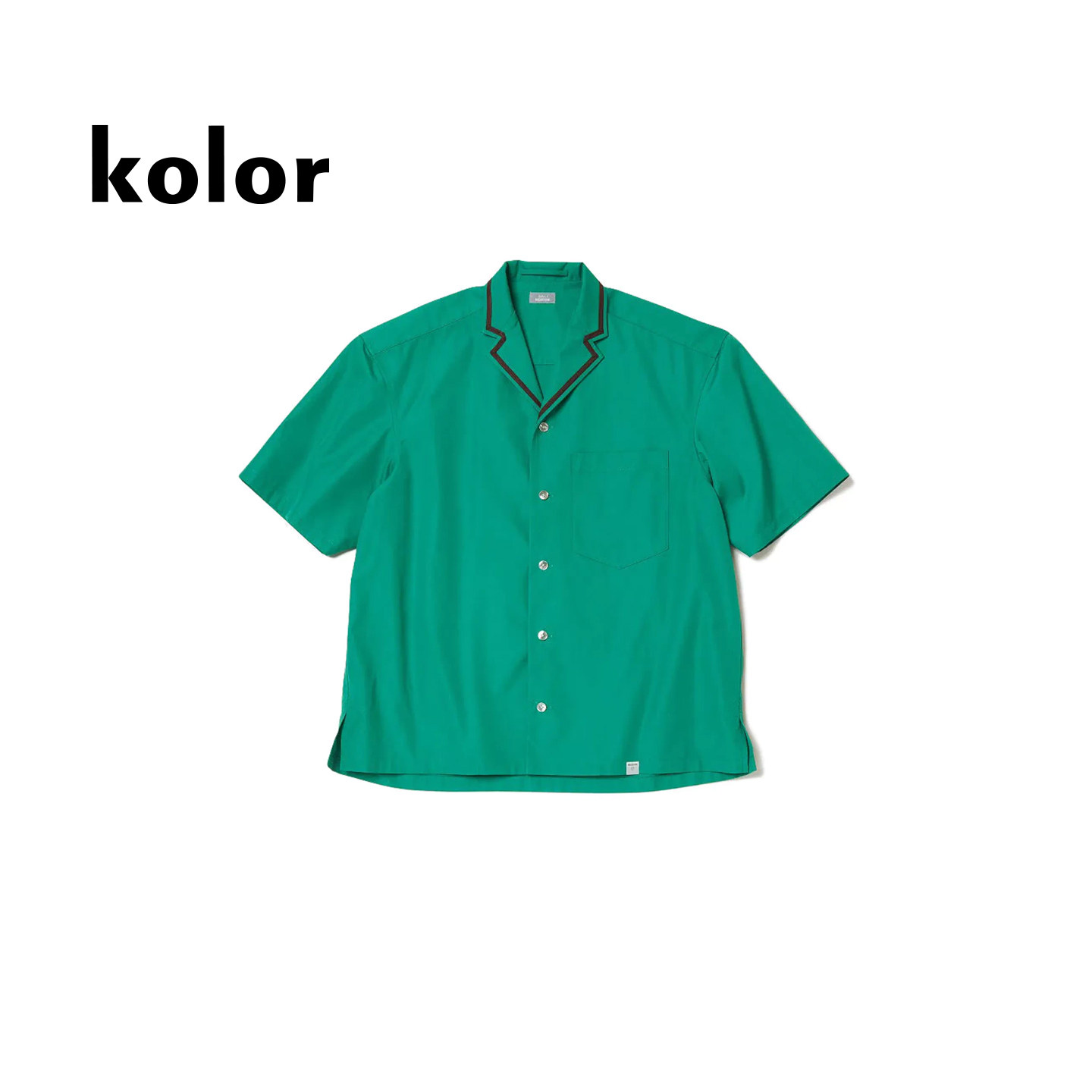 KOLOR阿部润一简约短袖衬衫衬衣图片