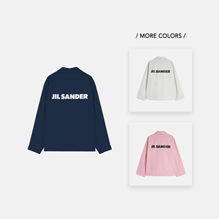 25FW SANDER JIL 背标LOGO印花廓形教练夹克 秋冬新品