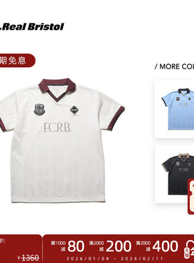 F.C.Real Bristol 25FW EXHIBITION S/S GAME撞色领运动短袖T恤