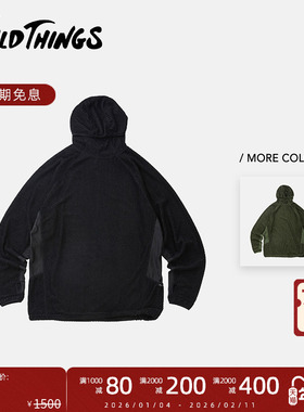 【秋冬新品】WILDTHINGS 25FW OCTA  EVOLVE 轻量户外拼接连帽衫