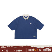 GAMES 25FW 百搭拼色字母印花设计短袖 SUMMER POLO衫